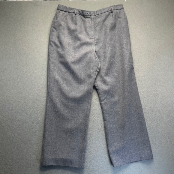 Pendleton Pants - Pendleton Women Dress Pants Gray Wool Size 16 Made in USA Professional Trousers